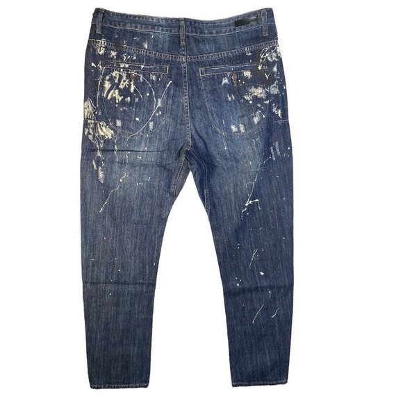 Man x One Teaspoon Cowboy Mr Golds Relaxed Tapered Jeans Size 32R - Picture 4 of 9